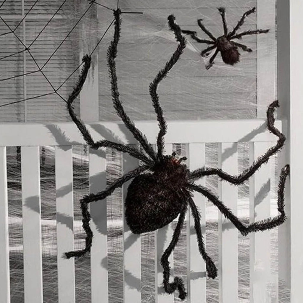 Halloween black giant spider