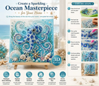 🔥Last Day 50% OFF - 🌊✨ Ocean Theme Pearl Art DIY Kit – Relaxing DIY Craft to Create Stunning Coastal Artwork
