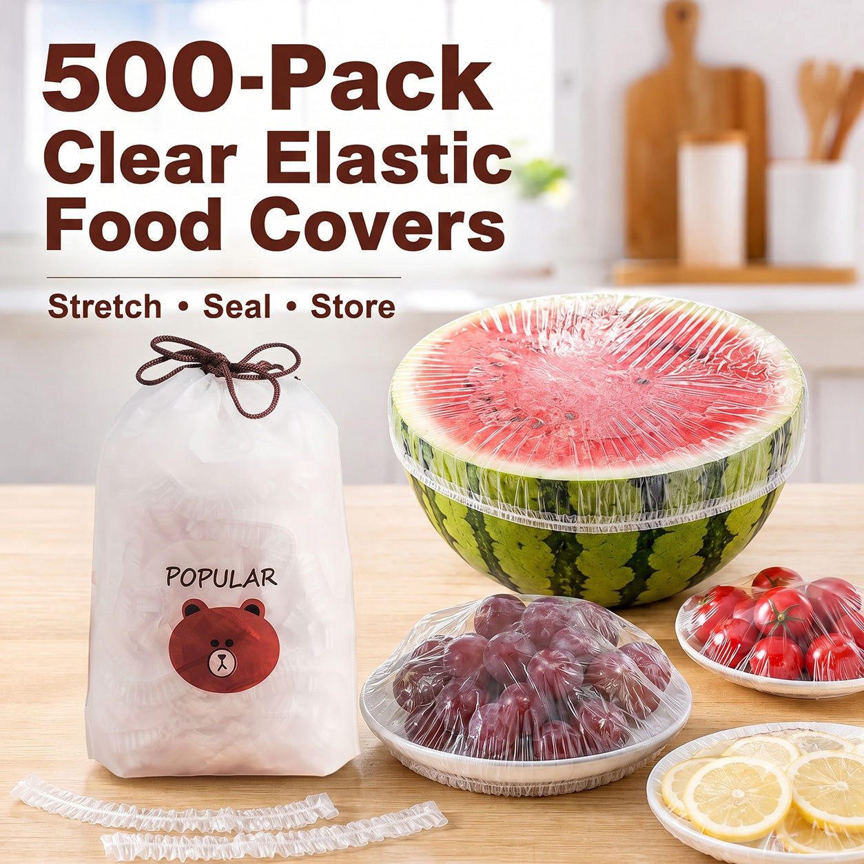 ⏳LAST DAY SALE 50% OFF!!🔥Disposable Stretch Food Covers for Bowls & Plates1