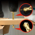 🔥Last Day Buy 1 get 1🔥Ultra-Practical Titanium-Coated Drill Bit Set🔧