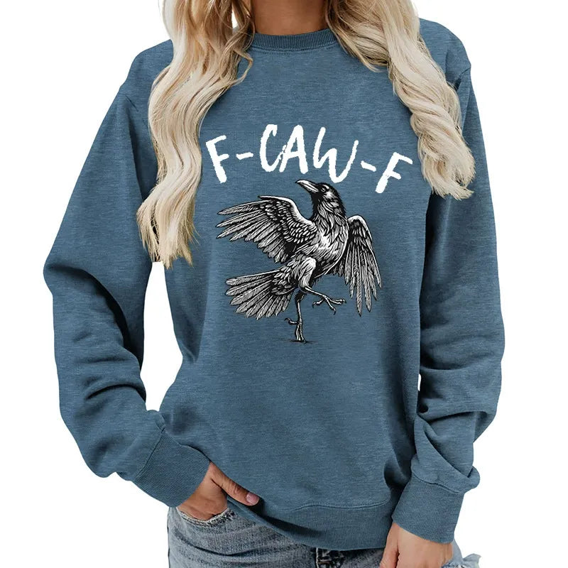 Humorous Crow Graphic T-Shirt – Say It With a Caw!