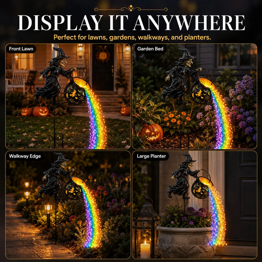 Early Halloween Special 49% OFF🎃Halloween Witch Cauldron Garden Light