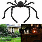 Halloween black giant spider