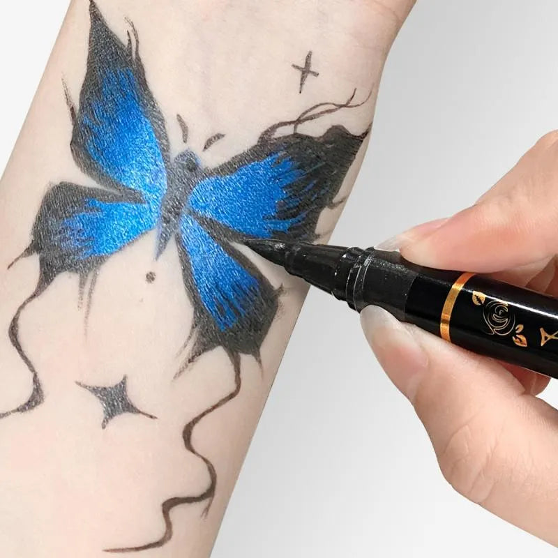 💥Temporary Tattoo Markers Set-10-Color Body Art Pens🌈
