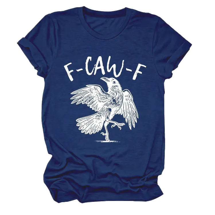 Humorous Crow Graphic T-Shirt – Say It With a Caw!