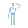 ✨Fluorescent Skeleton Man💀Halloween Decorative Transformable Skeleton Fidget Toy