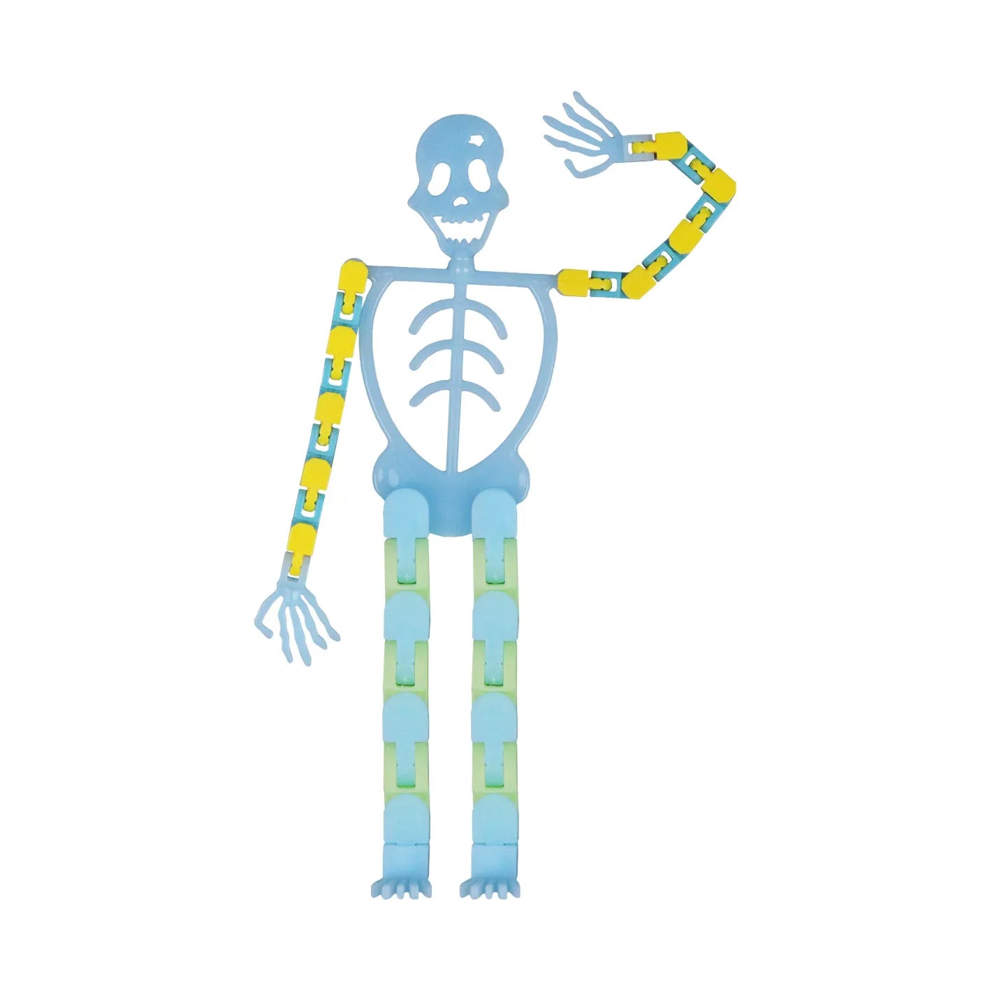 ✨Fluorescent Skeleton Man💀Halloween Decorative Transformable Skeleton Fidget Toy