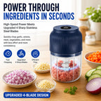 🔥Limited Time Buy One Get One Free!🔋 Wireless Mini Food Chopper with USB Charging