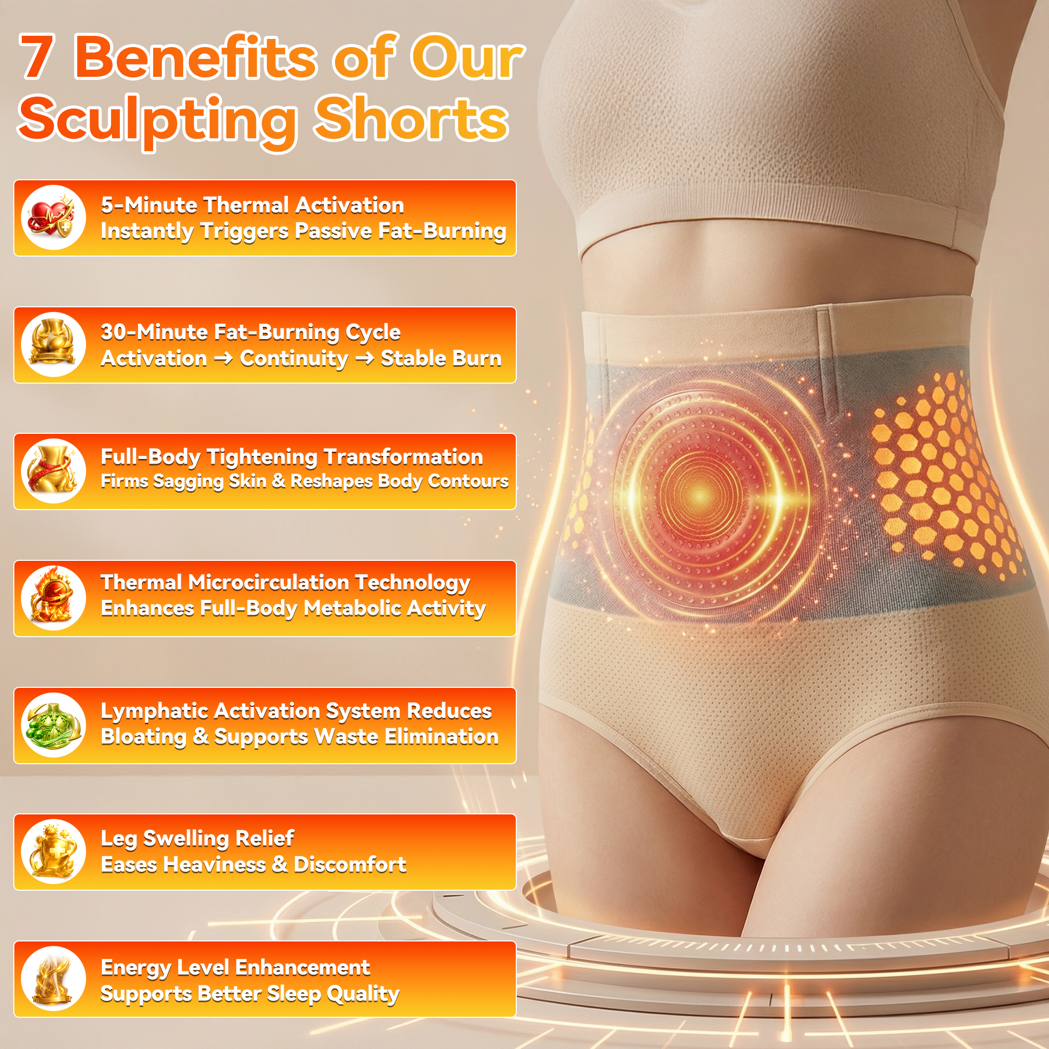 LBMLBM®☀️Moringa & Berberine 4‑In‑1 Micro‑Particle Sculpting & Fat‑Burn Shorts