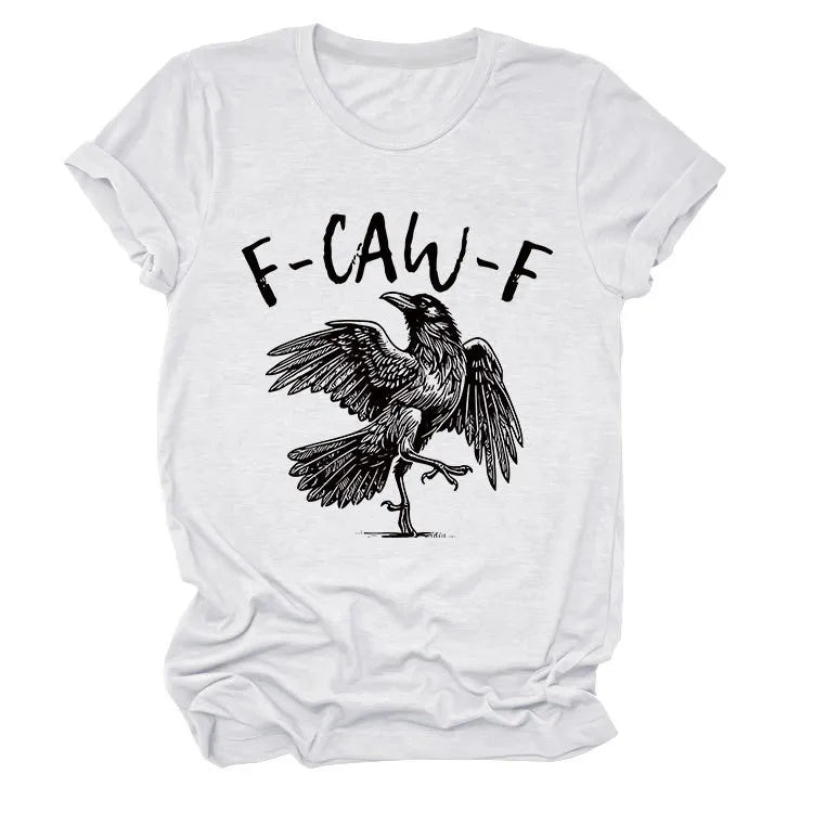 Humorous Crow Graphic T-Shirt – Say It With a Caw!