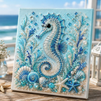 🔥Last Day 50% OFF - 🌊✨ Ocean Theme Pearl Art DIY Kit – Relaxing DIY Craft to Create Stunning Coastal Artwork