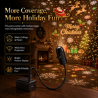 Plug-&-Play HD Christmas Projector – 6 or 10 Festive Scenes