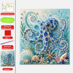 🔥Last Day 50% OFF - 🌊✨ Ocean Theme Pearl Art DIY Kit – Relaxing DIY Craft to Create Stunning Coastal Artwork