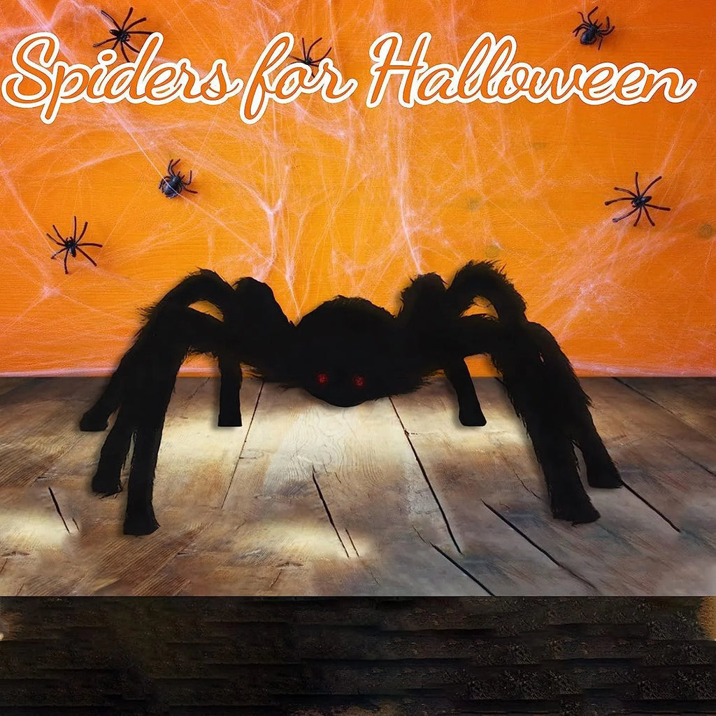 Halloween black giant spider