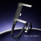 240W Fast-Charging Cable with Built-In Phone Stand