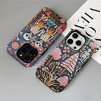 💀🌼Vintage Skeletons in Bloom Phone Case