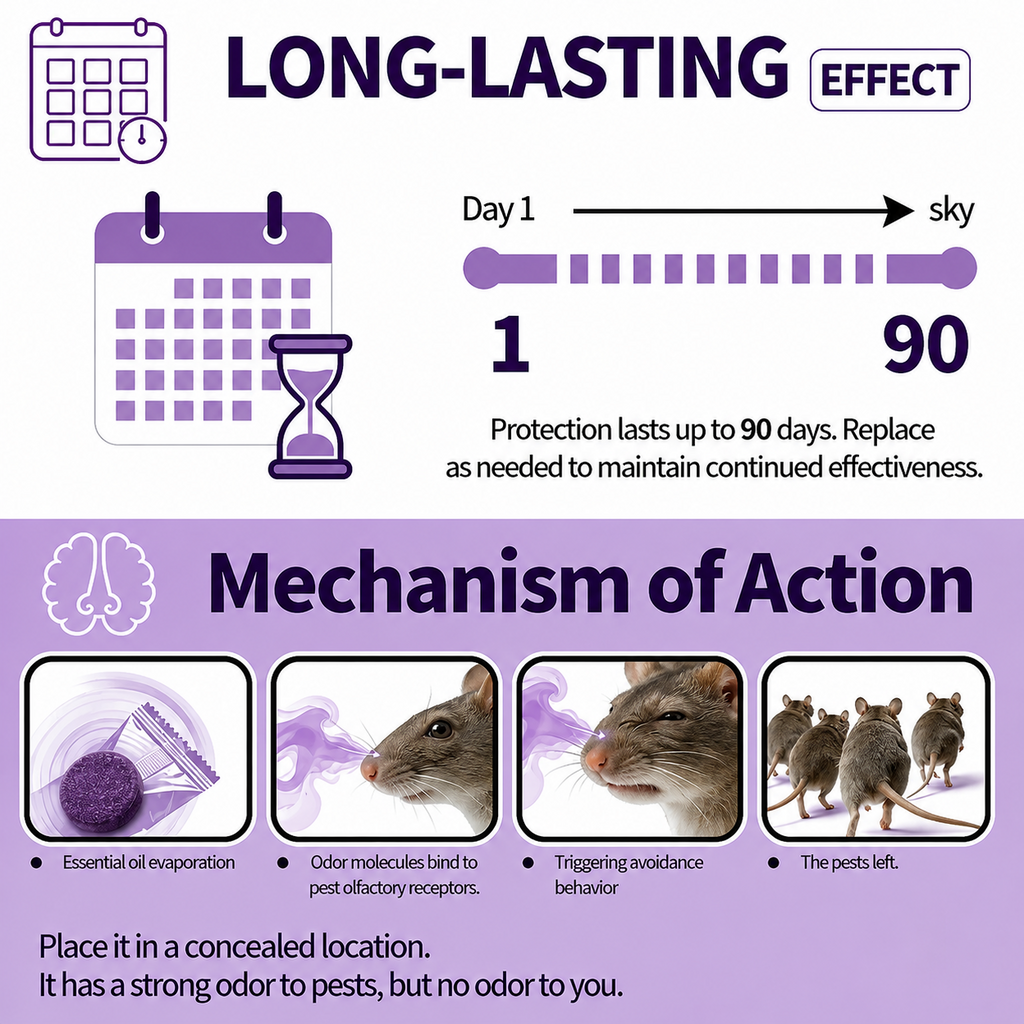 ✅ 10,000+ Happy Customers 🐭 All-Natural Peppermint & Cinnamon Pest & Rodent Repellent Pucks 🕷️🐍