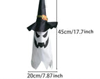 Glowing ghost witch hat halloween decorations outdoor hanging lighted decor