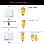 🔥LED Flame Light Bulb With Gravity Sensing Effect