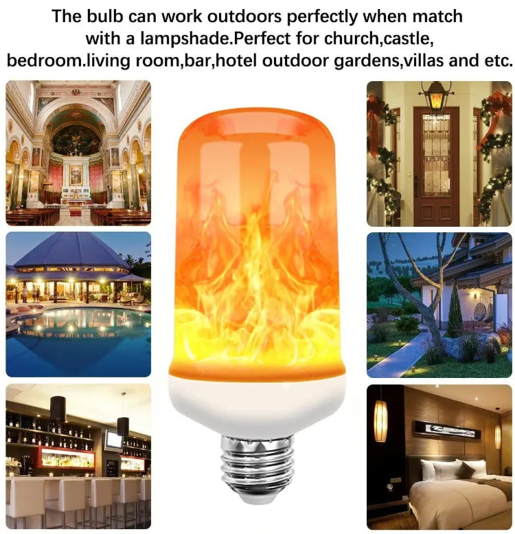 🔥LED Flame Light Bulb With Gravity Sensing Effect