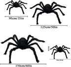 Halloween black giant spider