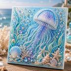 🔥Last Day 50% OFF - 🌊✨ Ocean Theme Pearl Art DIY Kit – Relaxing DIY Craft to Create Stunning Coastal Artwork